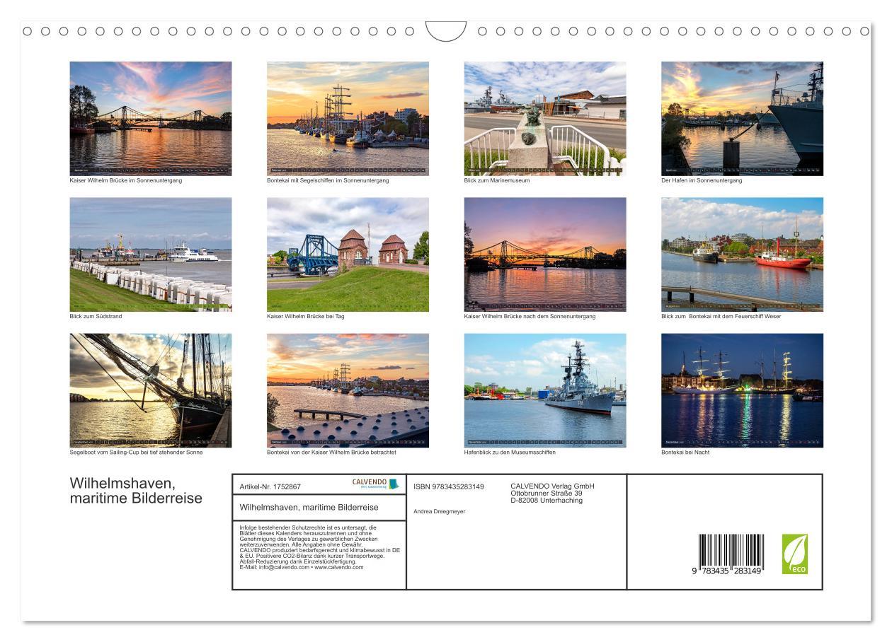 Bild: 9783435283149 | Wilhelmshaven, maritime Bilderreise (Wandkalender 2025 DIN A3...