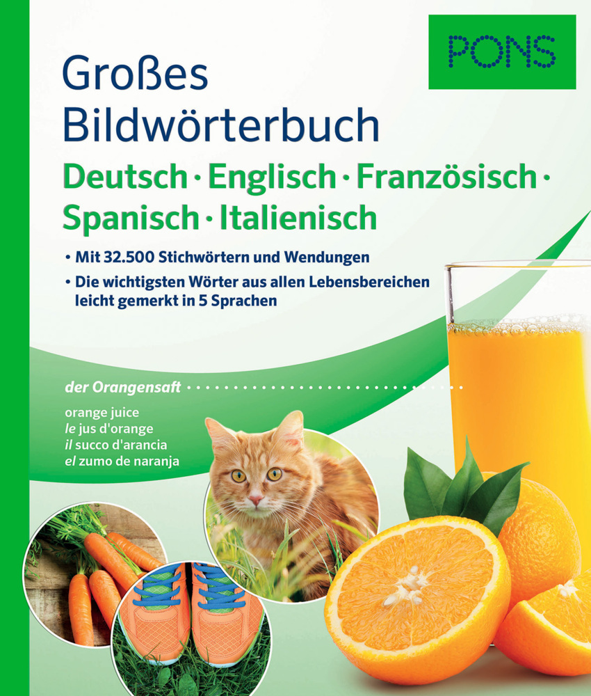 Cover: 9783125162204 | PONS Großes Bildwörterbuch Deutsch, Englisch, Französisch,...