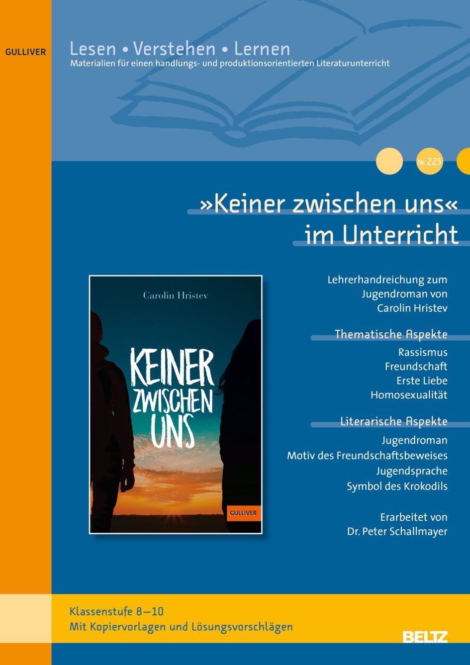 Cover: 9783407813176 | »Keiner zwischen uns« im Unterricht | Peter Schallmayer | Broschüre