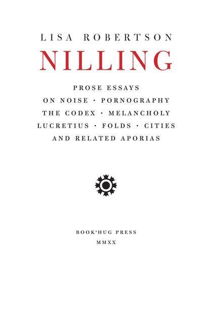 Cover: 9781897388891 | Nilling | Lisa Robertson | Taschenbuch | Kartoniert / Broschiert