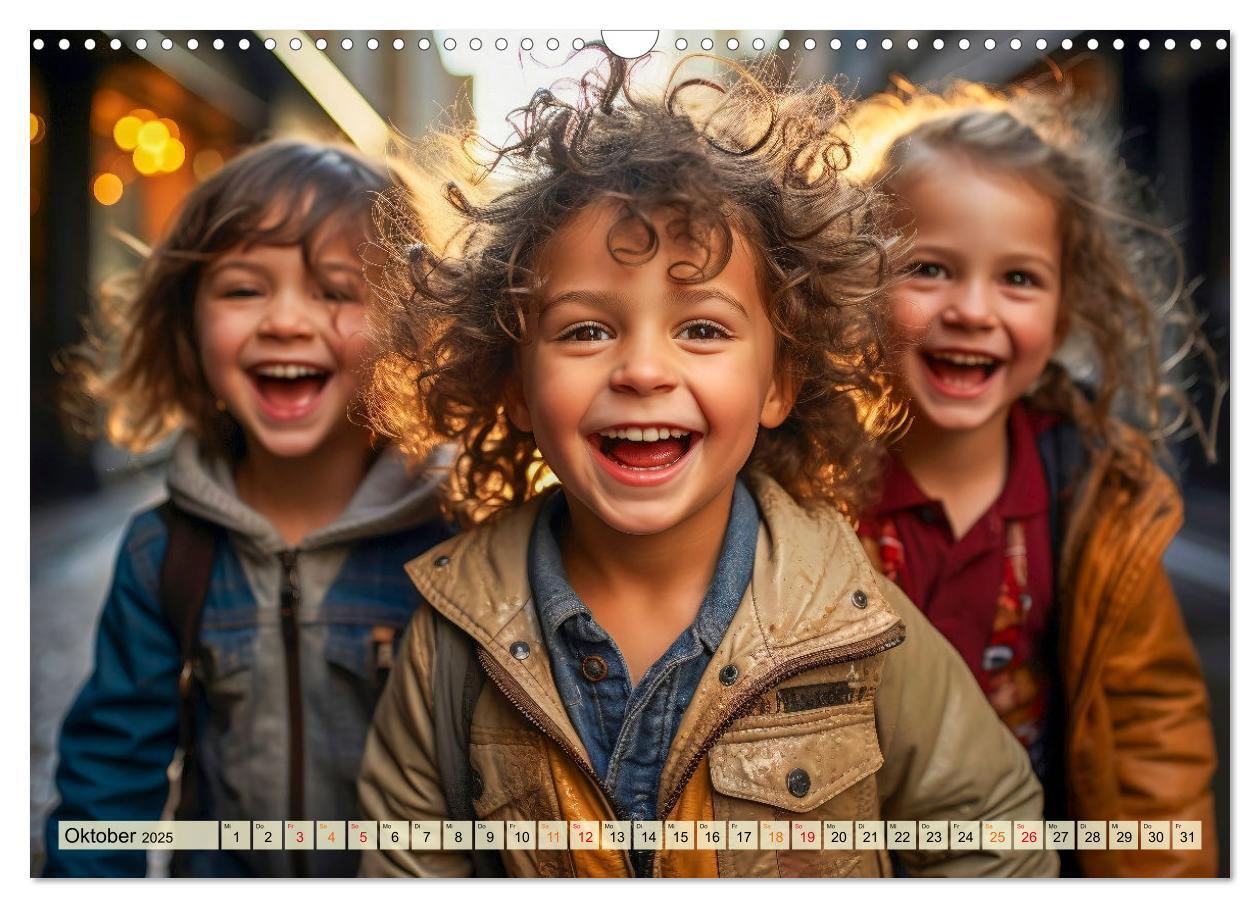 Bild: 9783383863110 | Kinder Lachen (Wandkalender 2025 DIN A3 quer), CALVENDO Monatskalender