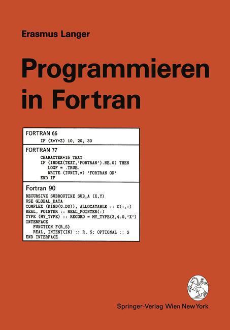 Cover: 9783211824467 | Programmieren in Fortran | Erasmus Langer | Taschenbuch | Paperback