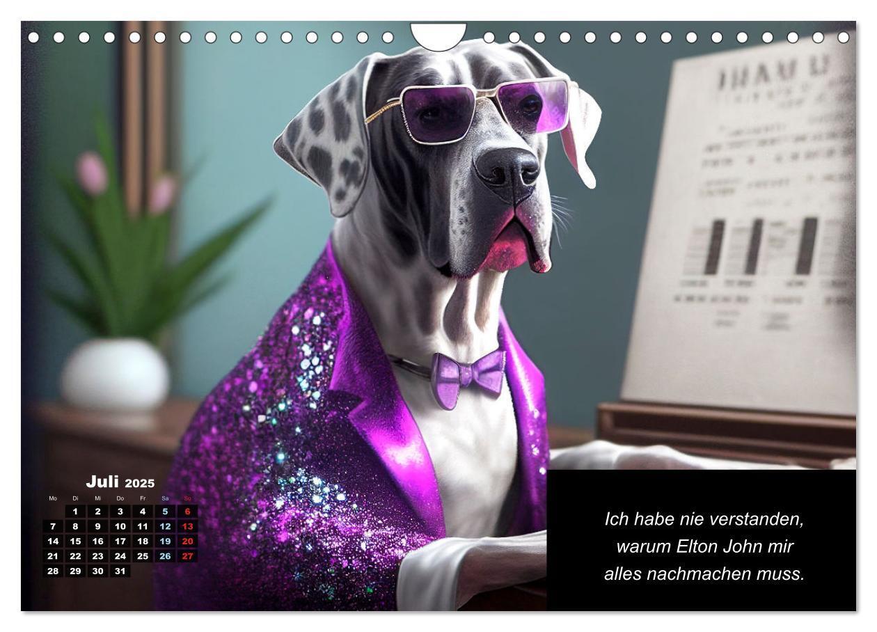 Bild: 9783435722471 | Der humoristische Dogge Kalender (Wandkalender 2025 DIN A4 quer),...