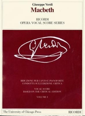 Cover: 9788875927882 | MACBETH 2V | Giuseppe Verdi | Works of Giuseppe Verdi: Piano | 2006
