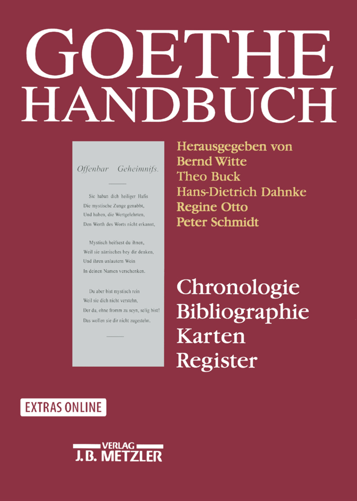 Cover: 9783476015907 | Chronologie, Bibliographie, Karten, Register | Vera Viehöver | Buch