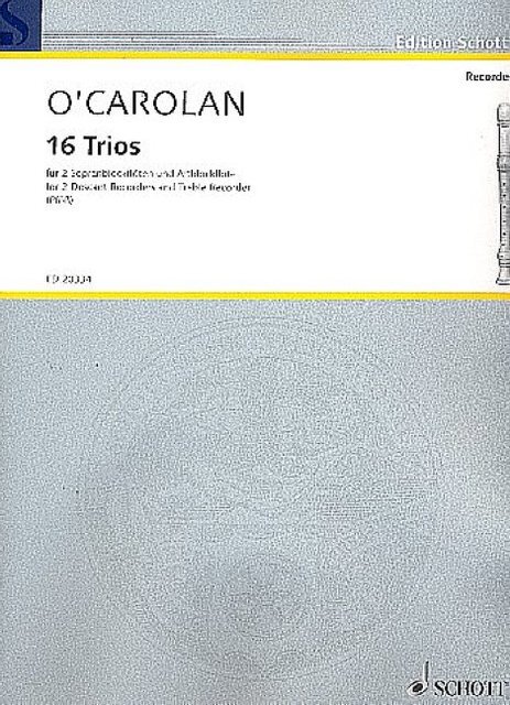 Cover: 9790001150651 | 16 Trios | Turlough O'Carolan | Buch | 48 S. | Deutsch | 2009