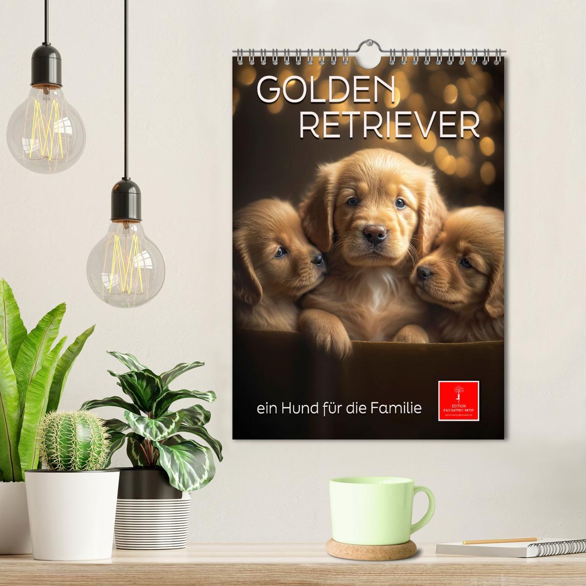 Bild: 9783435881246 | Golden Retriever - ein Hund für die Familie (Wandkalender 2025 DIN...