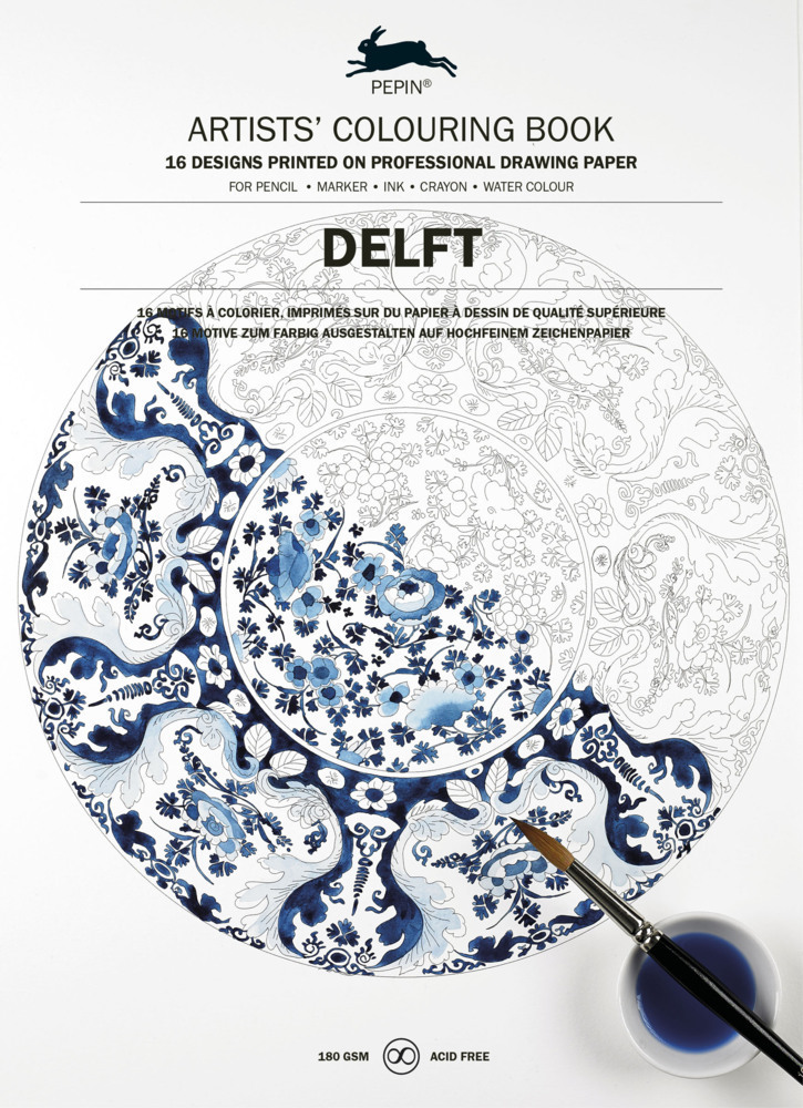 Cover: 9789460098185 | Artists' Colouring Book Delft Blue | Pepin van Roojen | Taschenbuch