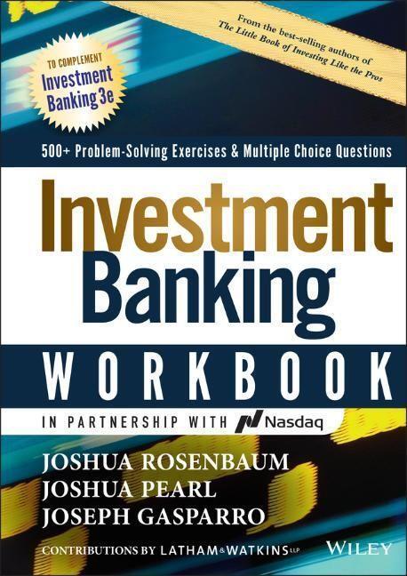 Cover: 9781119776796 | Investment Banking Workbook | Joshua Rosenbaum (u. a.) | Buch | 2021