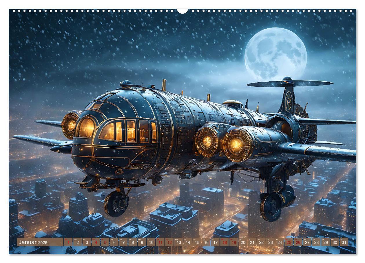 Bild: 9783383826801 | Steampunk Maschinenwelt (Wandkalender 2025 DIN A2 quer), CALVENDO...