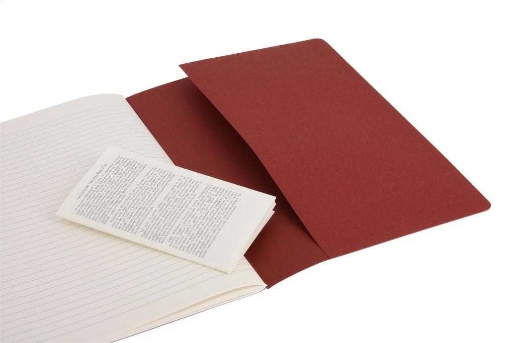Bild: 9788862931076 | Moleskine Cahier Pocket Ruled Red Cover XL. 3er Pack | Taschenbuch