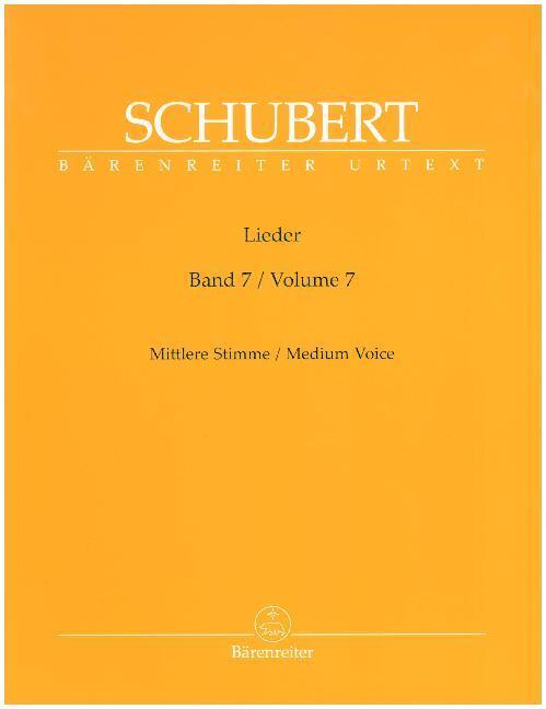 Cover: 9790006530670 | Lieder für Singstimme und Klavier, Mittlere Stimme. Bd.7 | Schubert