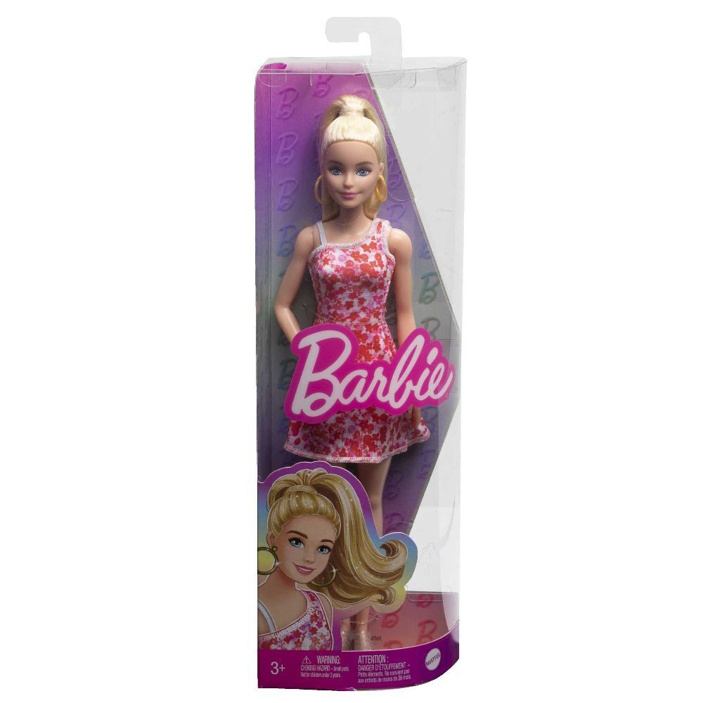 Cover: 194735094073 | Barbie Fashionistas-Puppe mit blondem Pferdeschwanz und Blumenkleid