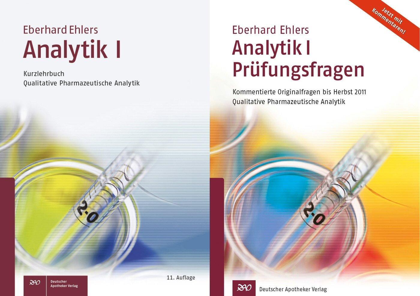 Cover: 9783769271423 | Analytik I - Kurzlehrbuch und Prüfungsfragen | KOMPLETT | Ehlers
