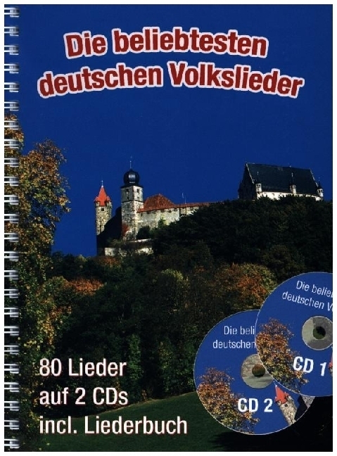 Cover: 9783954562855 | Die beliebtesten deutschen Volkslieder (A5 mit CDs) | Gerhard Hildner