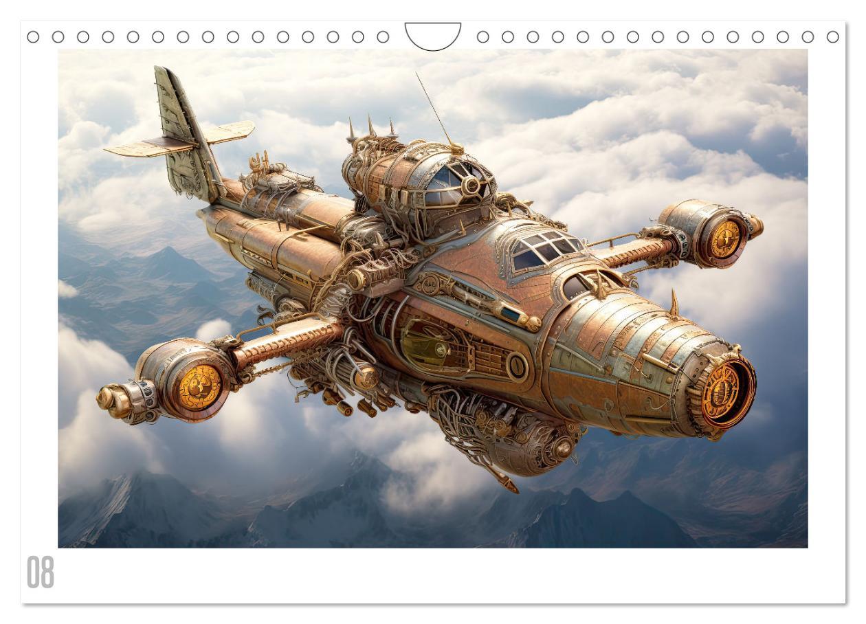 Bild: 9783383863554 | Steampunk Luftfahrt (Wandkalender 2025 DIN A4 quer), CALVENDO...