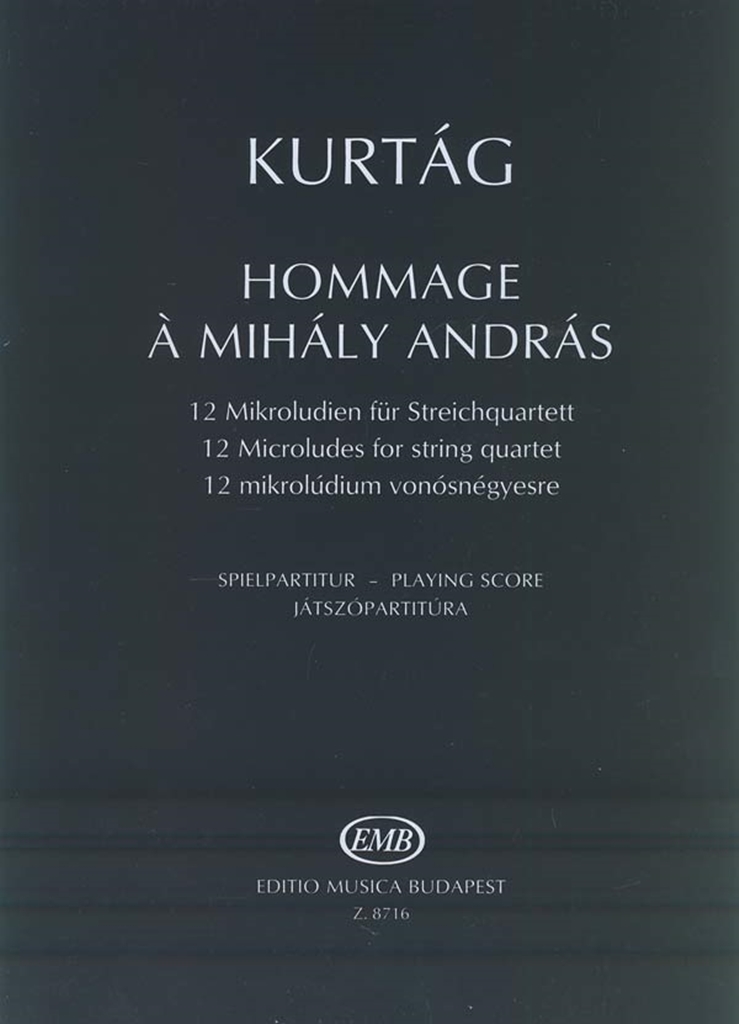 Cover: 9790080087169 | Hommage a Mihaly Andras op. 13 | György Kurtág | Buch | 1979