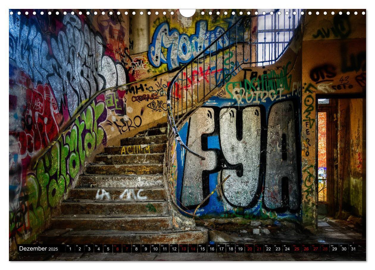 Bild: 9783435311217 | Lost Places Graffiti (Wandkalender 2025 DIN A3 quer), CALVENDO...