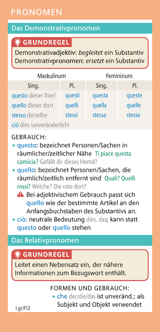 Bild: 9783125633131 | Langenscheidt Go Smart - Grammatik Italienisch | Fächer | Taschenbuch