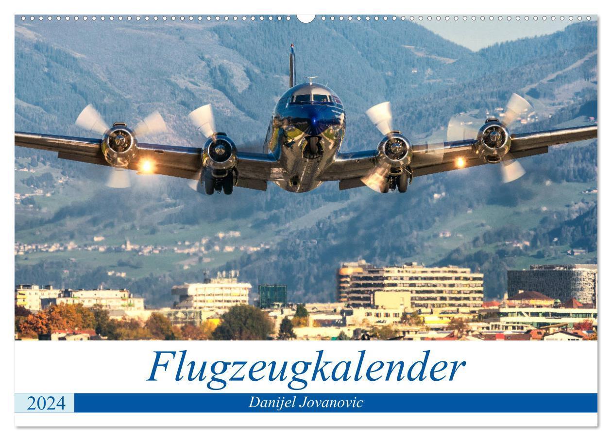 Cover: 9783675563025 | Flugzeugkalender (Wandkalender 2024 DIN A2 quer), CALVENDO...