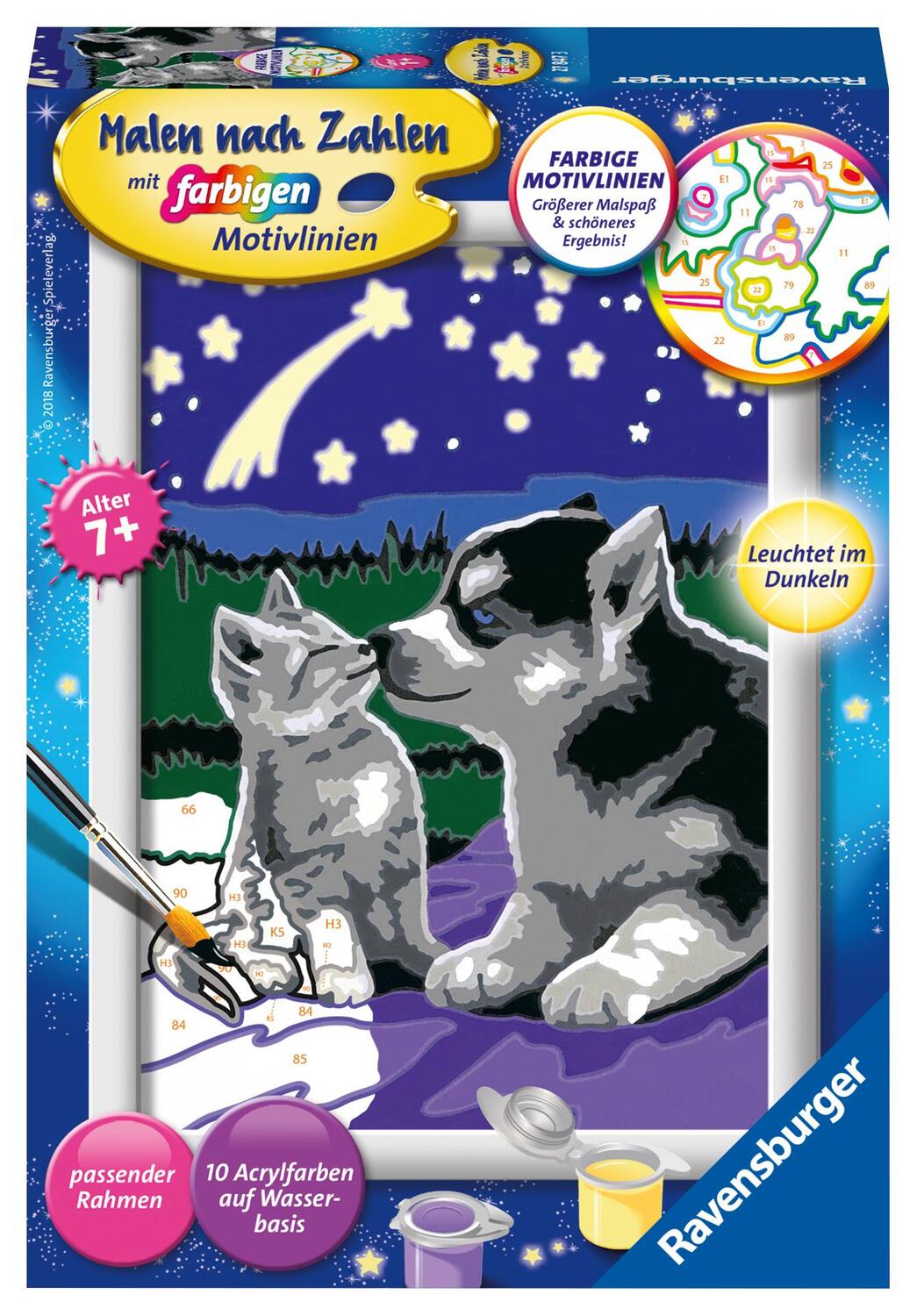 Cover: 4005556278473 | Hund und Katze. Malen nach Zahlen Serie E Brilliant | Spiel | Deutsch