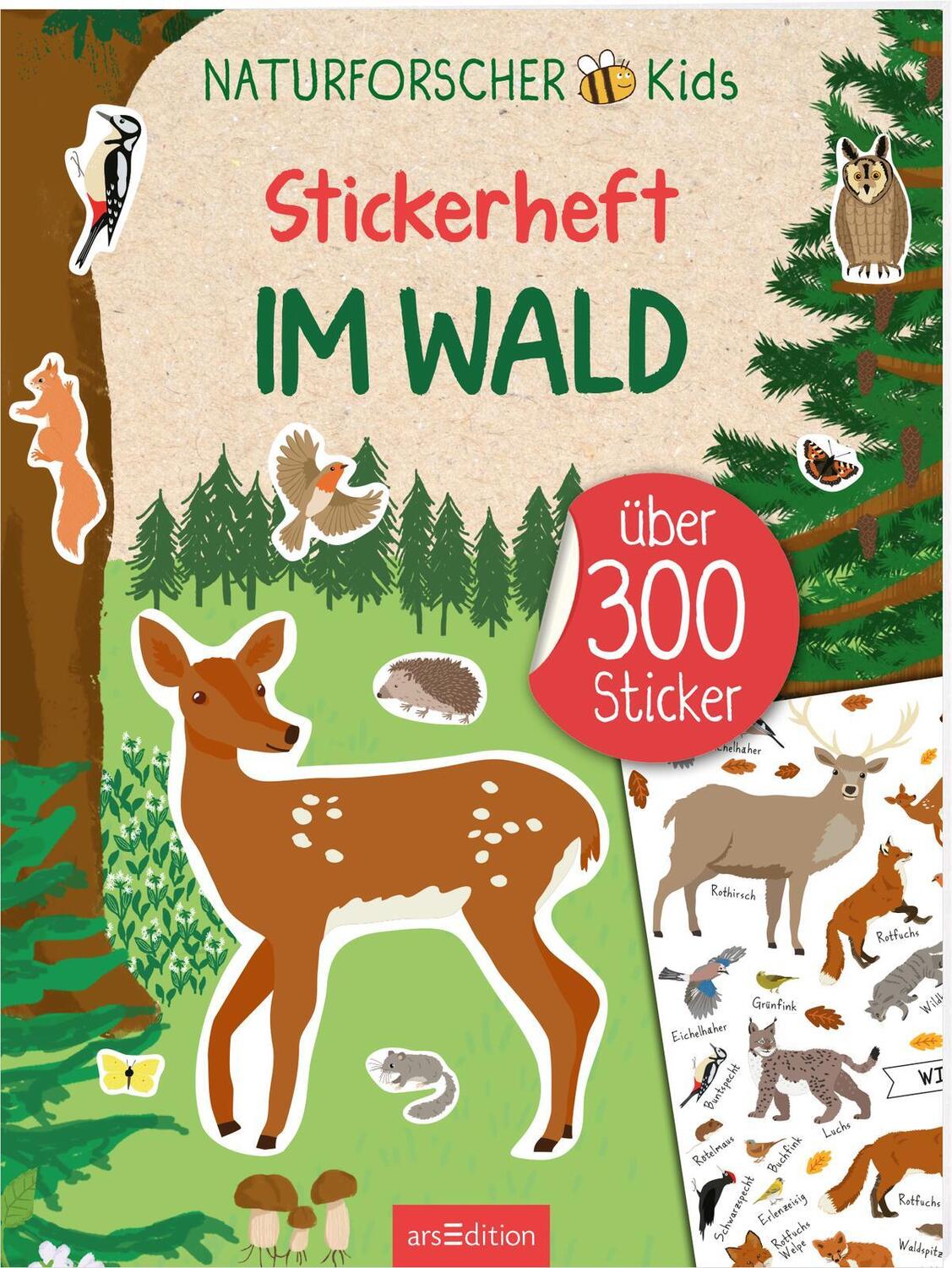 Cover: 9783845859040 | Naturforscher-Kids - Stickerheft Im Wald | Über 300 Sticker | Buch