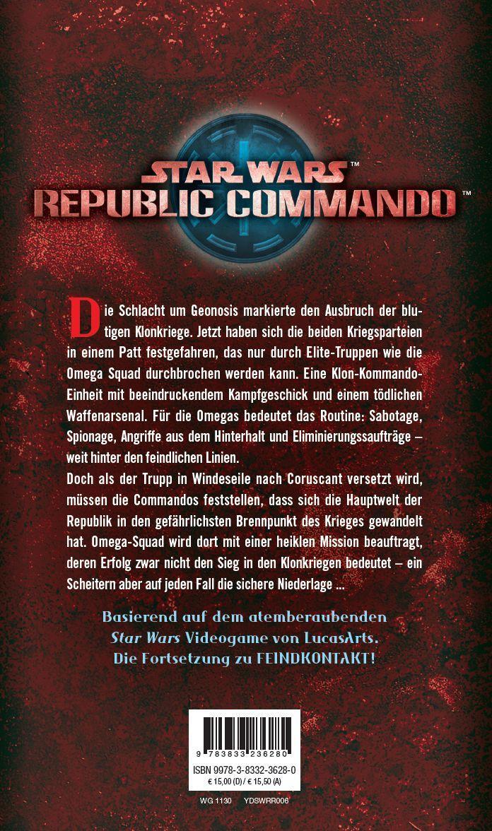 Rückseite: 9783833236280 | Star Wars: Republic Commando: Triple Zero (Neuausgabe) | Karen Traviss
