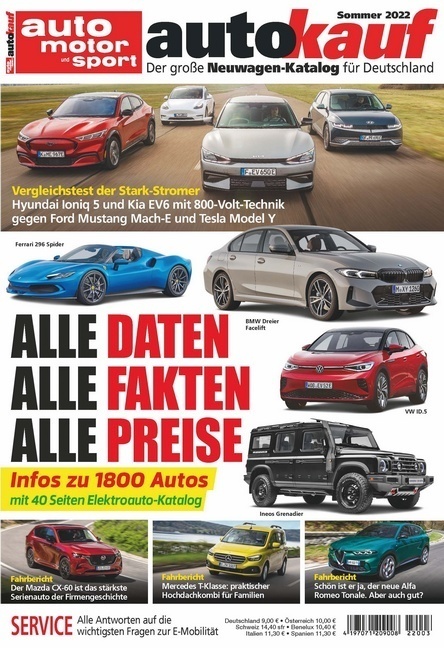 Cover: 9783613320321 | autokauf 03/2022 Sommer | Der große Neuwagen-Katalog für Deutschland