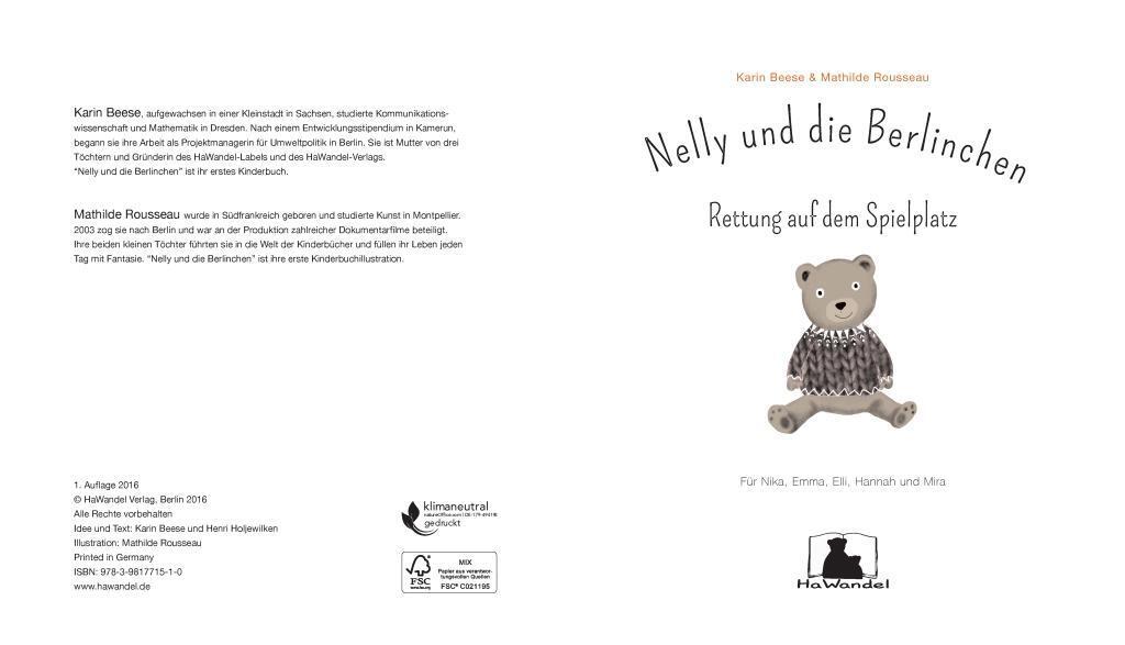 Bild: 9783981771510 | Nelly und die Berlinchen | Rettung auf dem Spielplatz | Beese (u. a.)