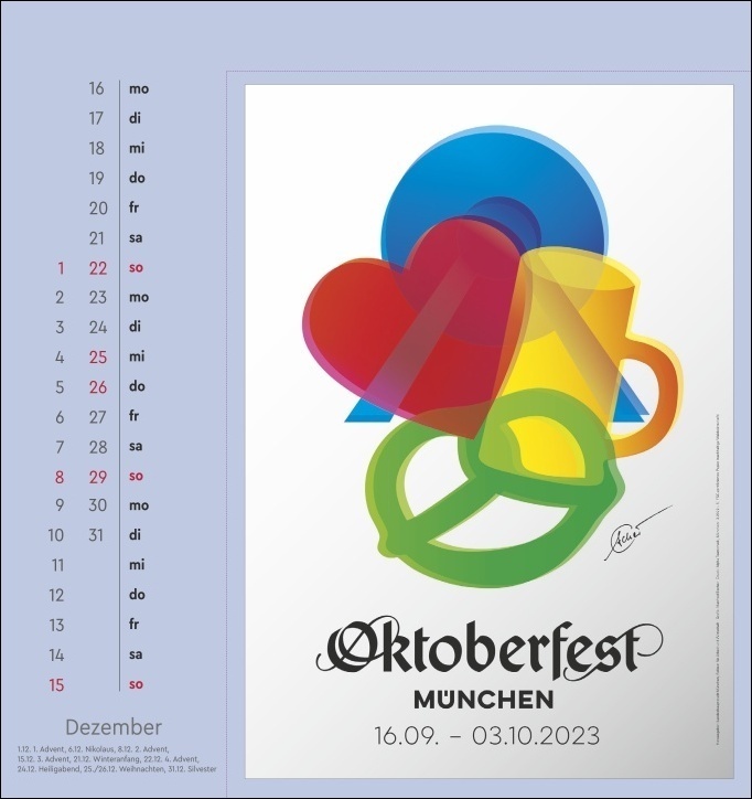 Bild: 9783756409082 | Oktoberfest Postkartenkalender 2024. Wiesn-Souvenir, das in jeden...