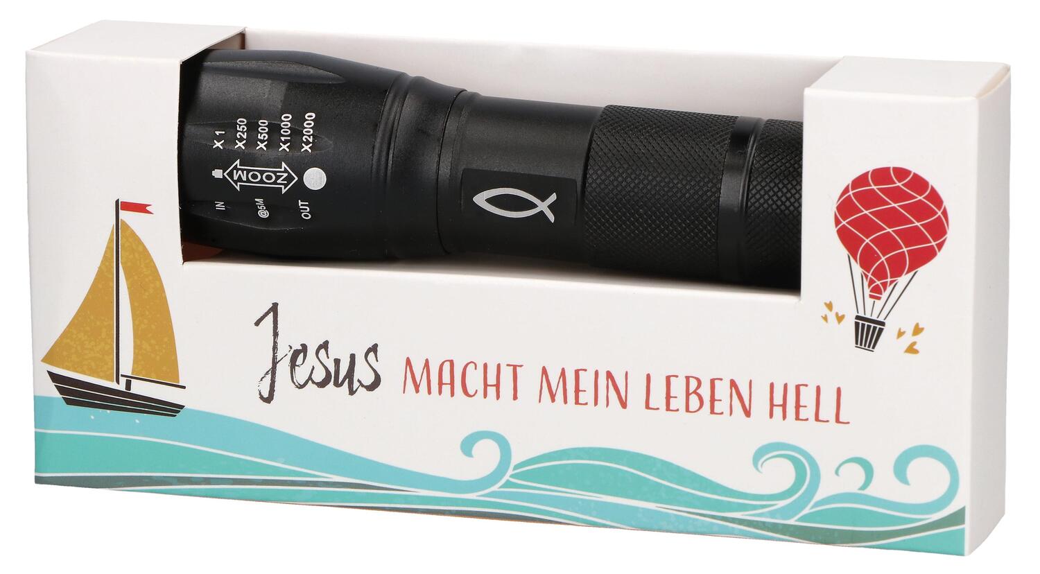 Cover: 4036526764450 | Jesus macht mein Leben hell. Taschenlampe | Stück | Deutsch | 2024