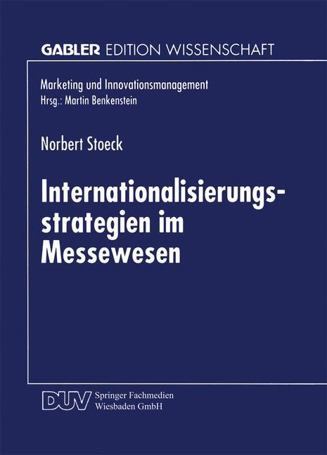 Cover: 9783824468799 | Internationalisierungsstrategien im Messewesen | Norbert Stoeck | Buch