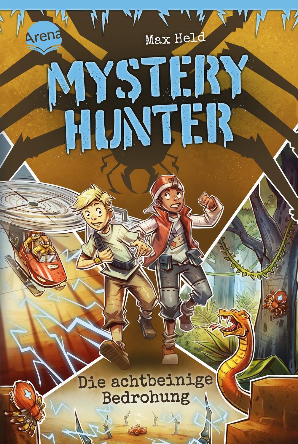 Cover: 9783401606347 | Mystery Hunter (2). Die achtbeinige Bedrohung | Max Held | Buch | 2022