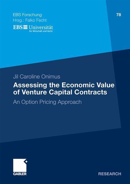 Cover: 9783834928122 | Assessing the Economic Value of Venture Capital Contracts | Onimus