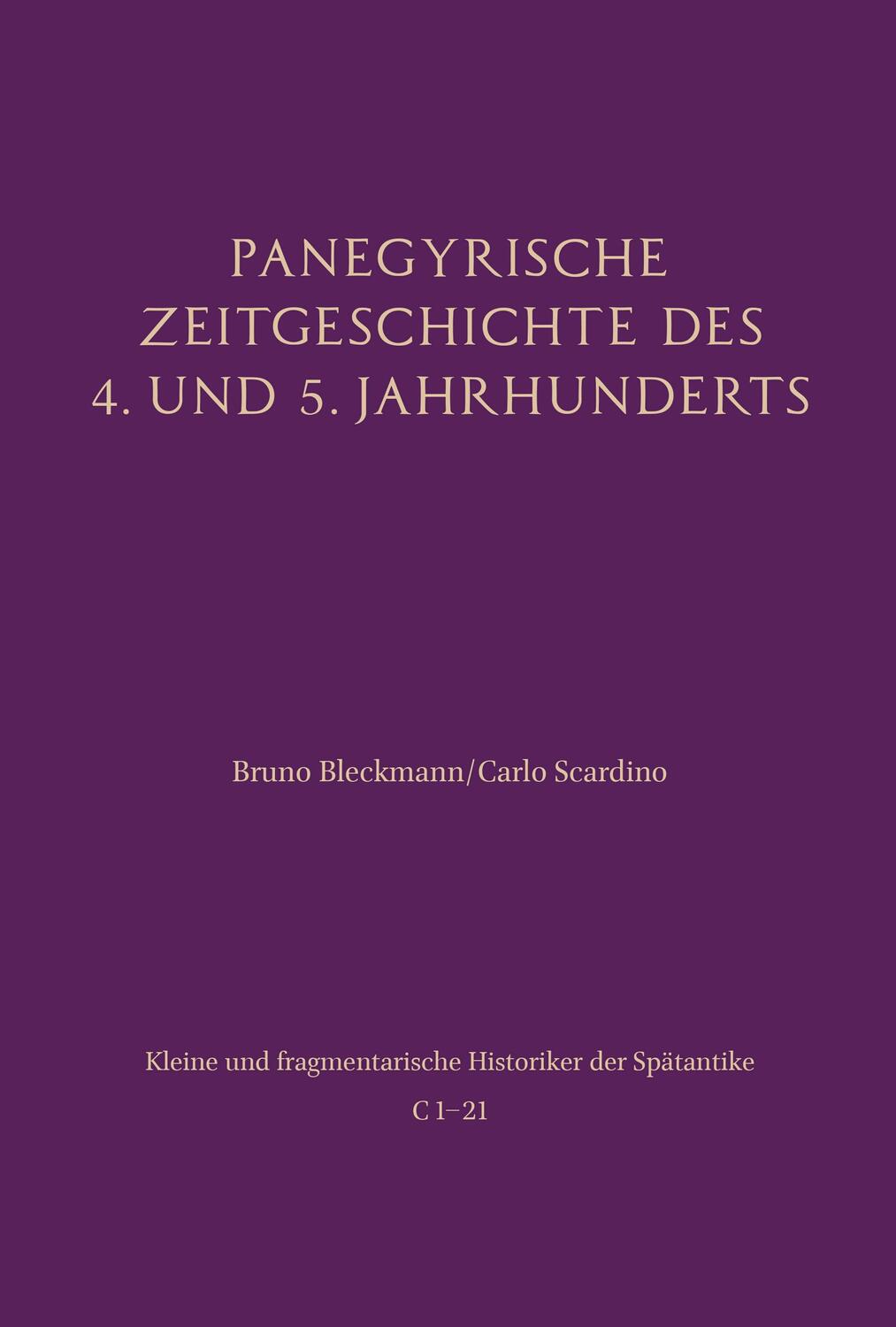 Cover: 9783506790453 | Panegyrische Zeitgeschichte des 4. und 5. Jahrhunderts | Buch | L