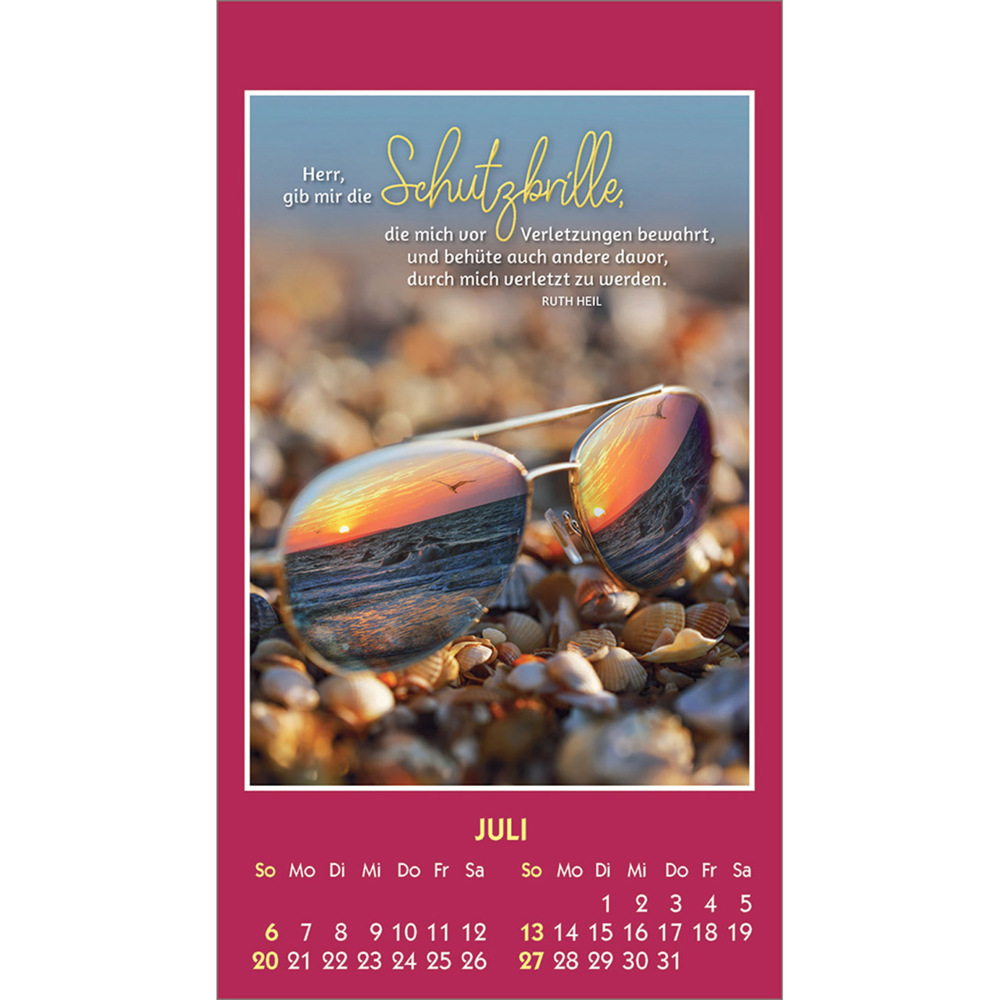 Bild: 9783754887554 | Du bist unendlich wertvoll 2025 | Mini-Aufkleber-Kalender | Ruth Heil