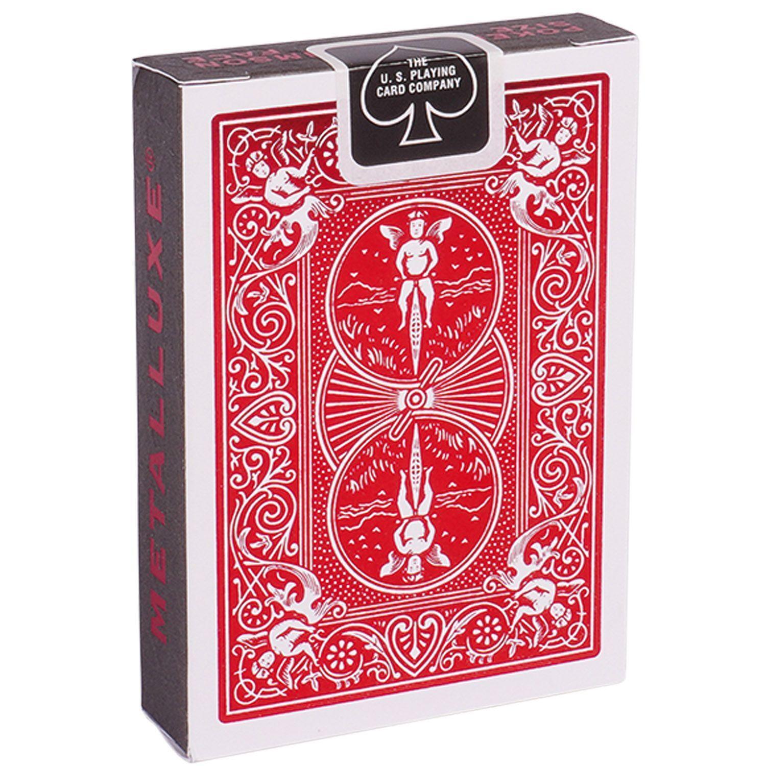 Bild: 73854024409 | Bicycle Mettaluxe Red | United States Playing Card Company | Spiel
