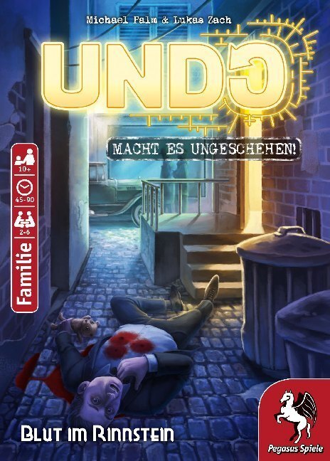 Cover: 4250231718472 | UNDO - Blut im Rinnstein | Spiel | 18171G | Deutsch | 2019 | Pegasus