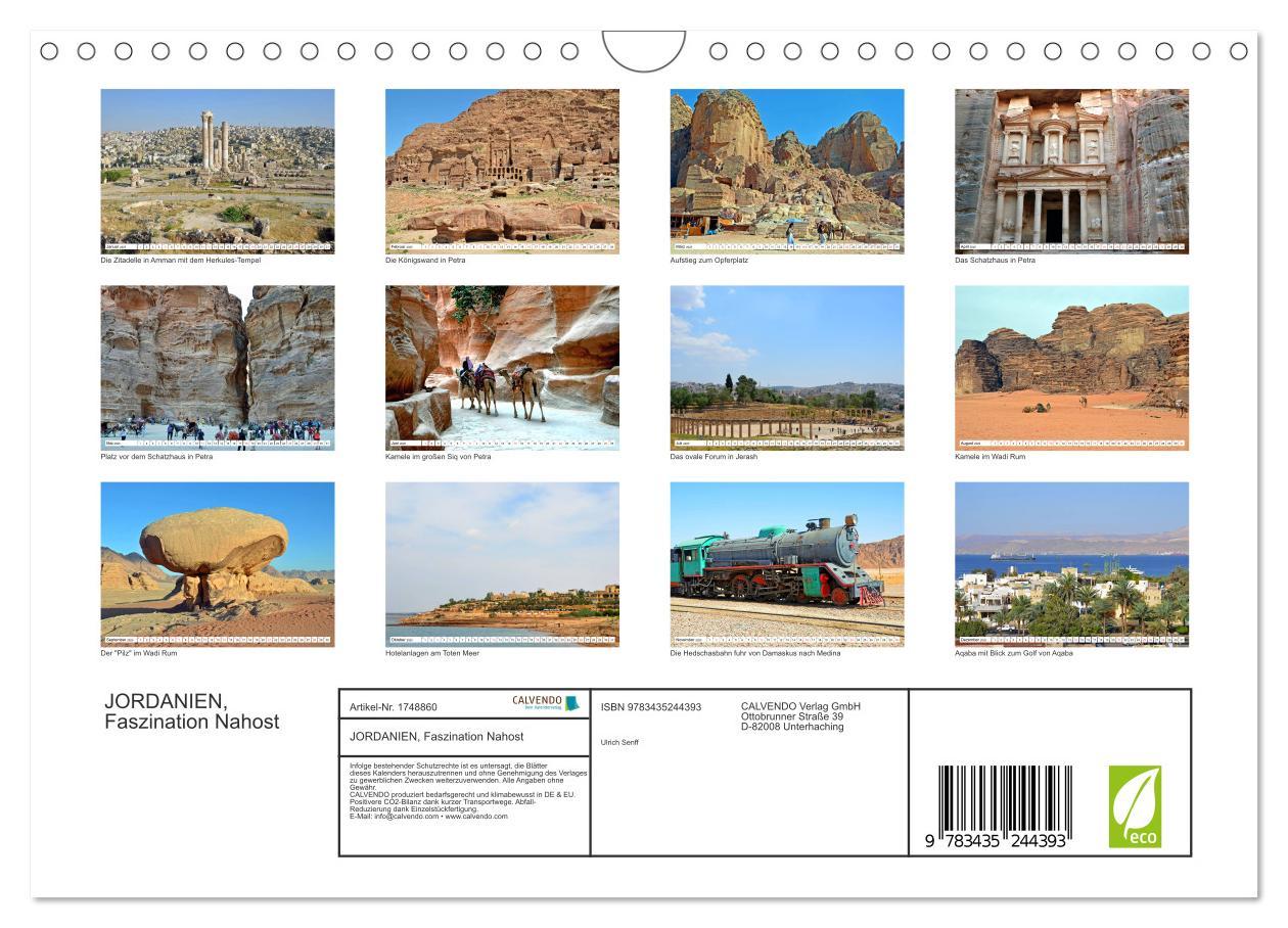 Bild: 9783435244393 | JORDANIEN, Faszination Nahost (Wandkalender 2025 DIN A4 quer),...