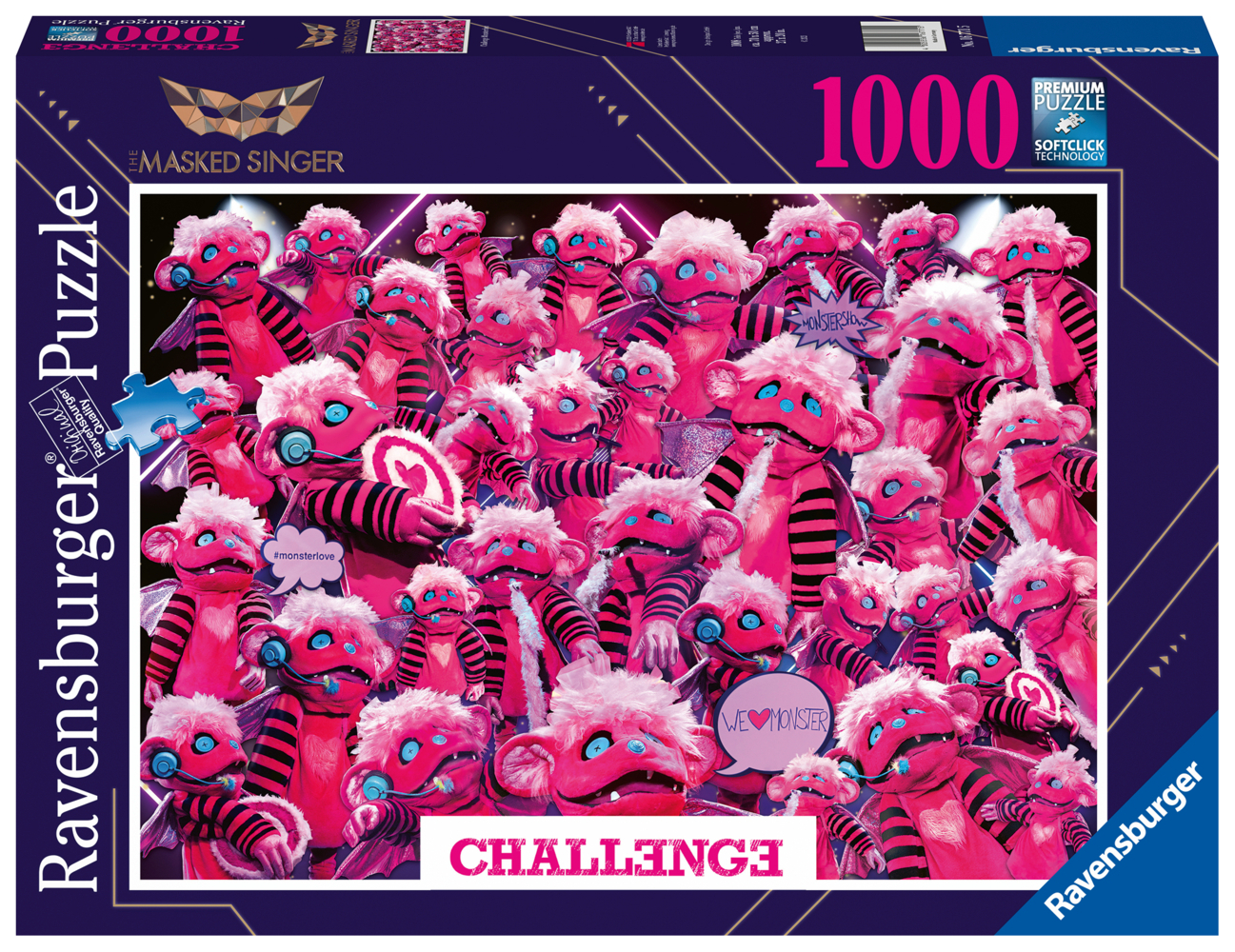 Cover: 4005556167715 | Ravensburger Puzzle 16771 - Challenge Monsterchen - 1000 Teile The...