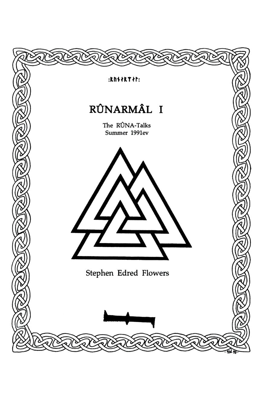 Cover: 9781885972620 | Runarmal I | The Runa-Talks: Summer 1991ev | Stephen Edred Flowers