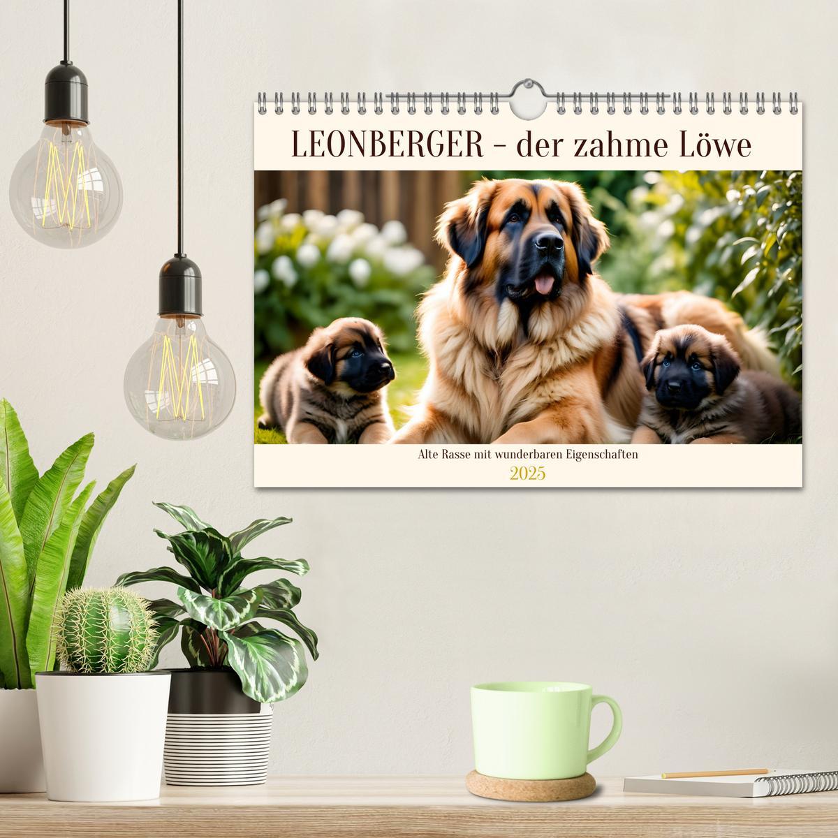 Bild: 9783457244487 | Leonberger - der zahme Löwe (Wandkalender 2025 DIN A4 quer),...