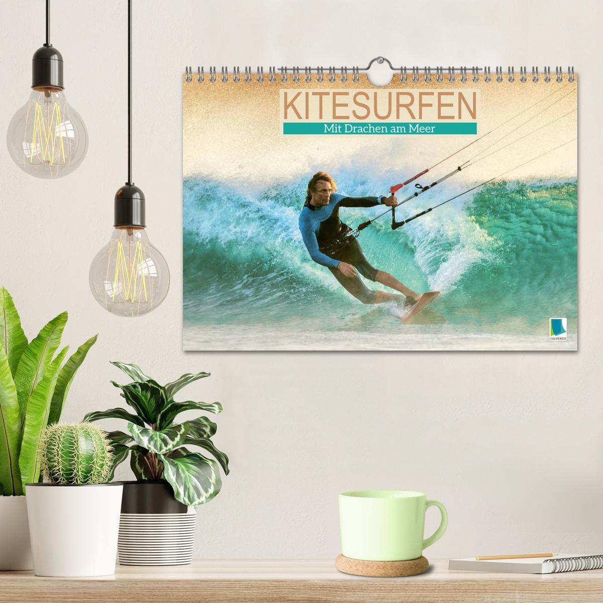 Bild: 9783457161364 | Kitesurfen: Mit Drachen am Meer (Wandkalender 2025 DIN A4 quer),...