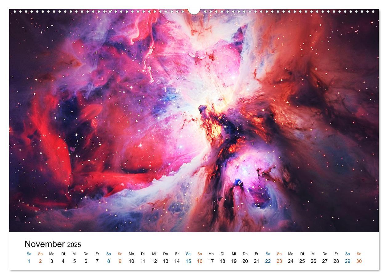 Bild: 9783457140017 | Strahlende Sternennebel (Wandkalender 2025 DIN A2 quer), CALVENDO...