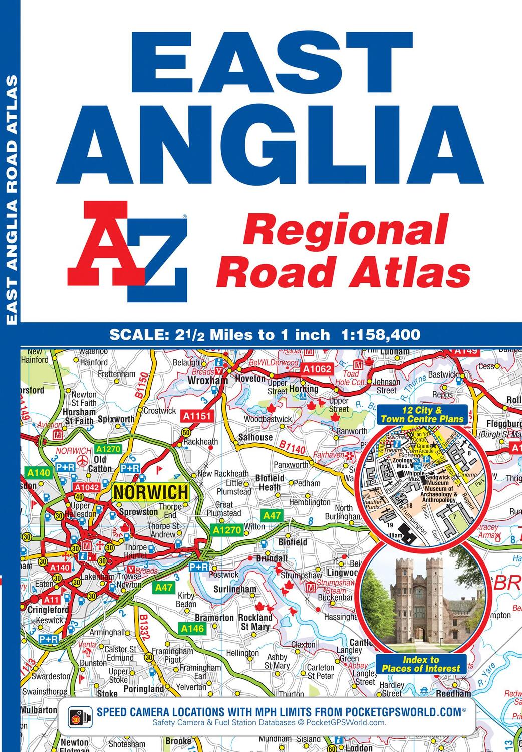 Cover: 9781843487951 | East Anglia Regional Road Atlas | Geographers' A-Z Map Company | Buch