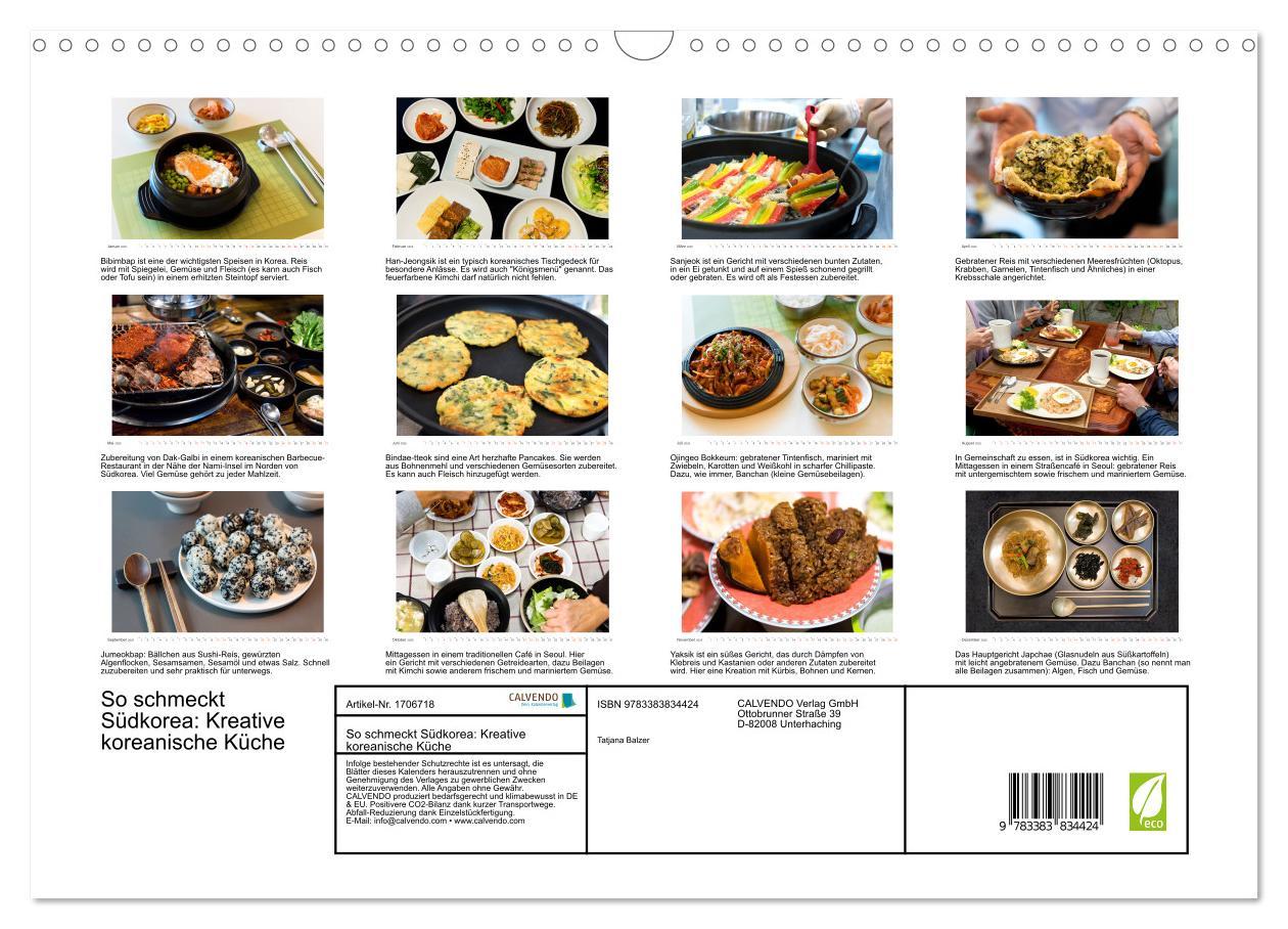 Bild: 9783383834424 | So schmeckt Südkorea: Kreative koreanische Küche (Wandkalender 2025...