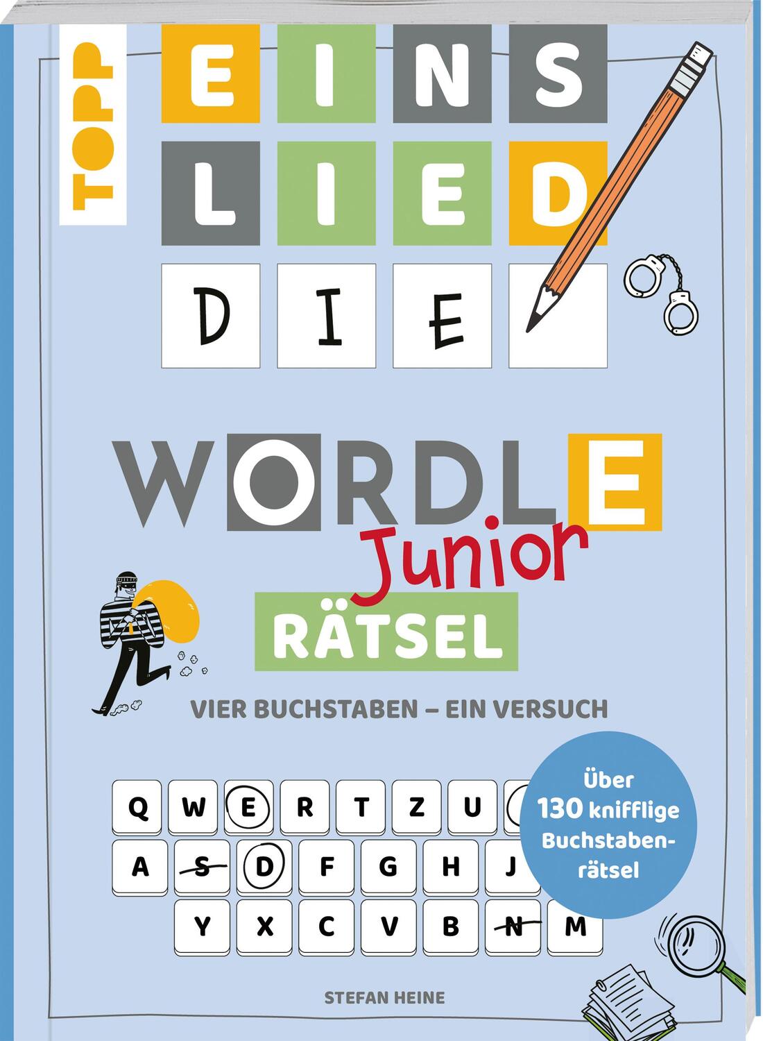 Cover: 9783735890443 | WORDLE Rätsel Junior | Stefan Heine | Taschenbuch | 80 S. | Deutsch