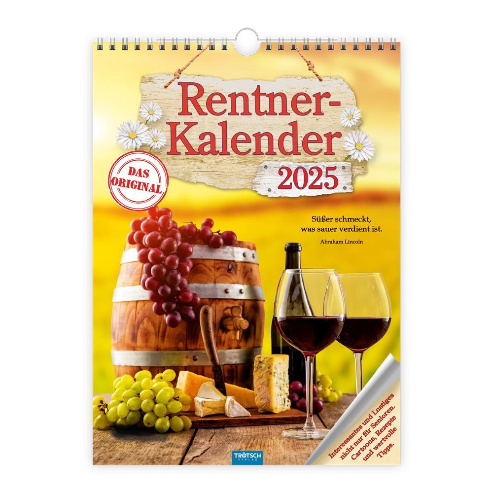 Cover: 9783988022066 | Trötsch Classickalender Rentnerkalender 2025 | Wandkalender | KG
