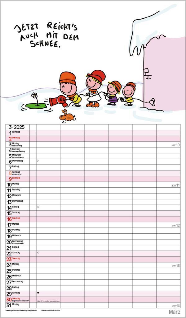 Bild: 9783731876885 | Unsere Familie ist die beste! 2025 | Verlag Korsch | Kalender | 14 S.