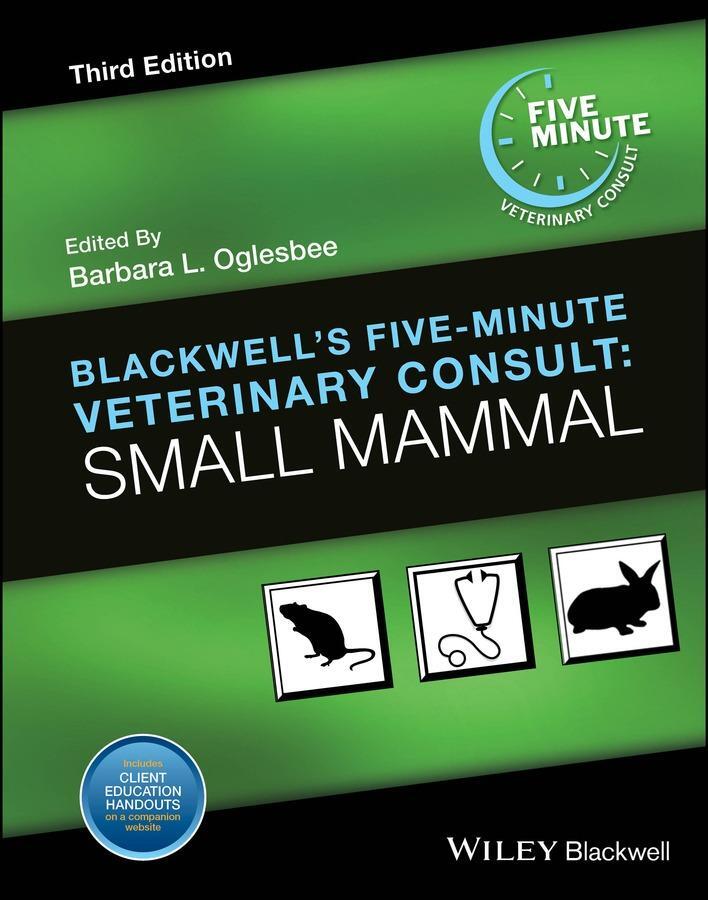 Cover: 9781119456520 | Blackwell's Five-Minute Veterinary Consult | Small Mammal | Oglesbee